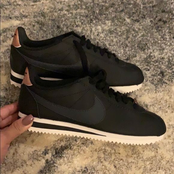 nike cortez black rose gold price